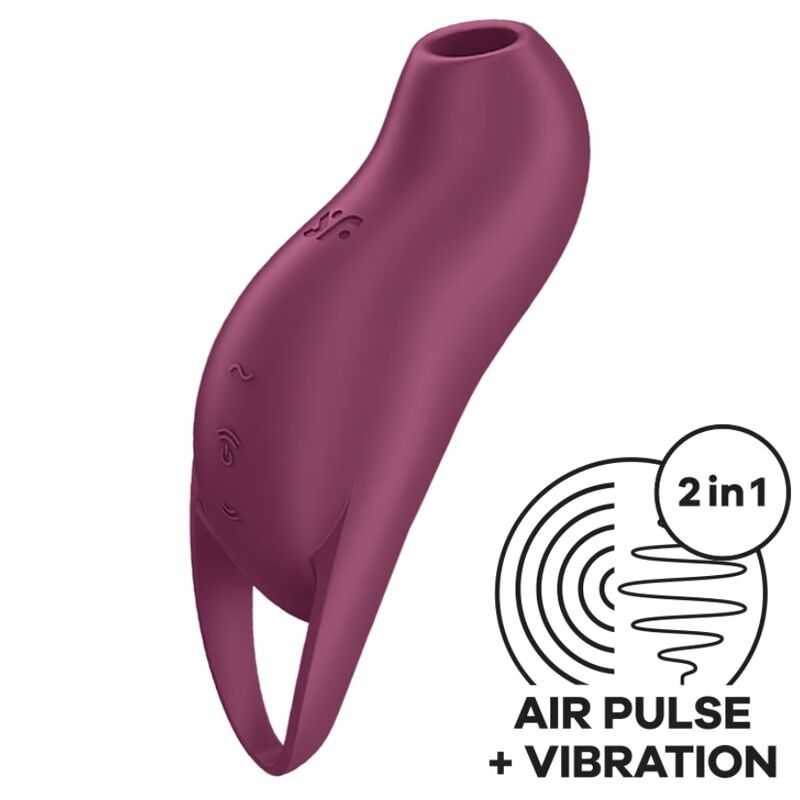 SATISFYER - POCKET PRO 1 CLITORIS STIMULATEUR GRENAT
