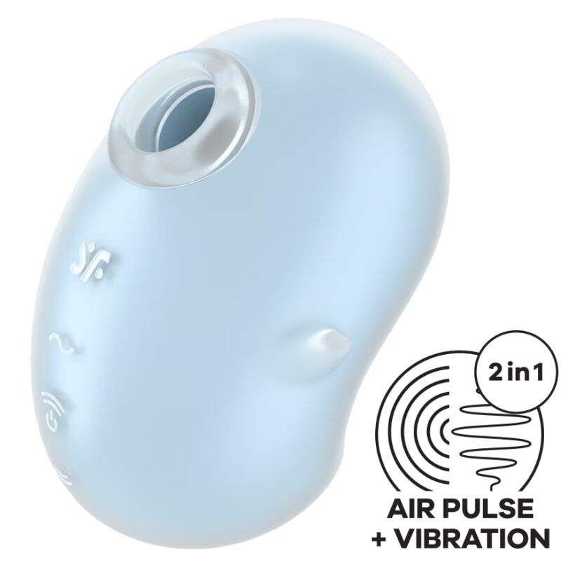 SATISFYER - VIBRADOR CUTIE GHOST POSER AZUL CLARO