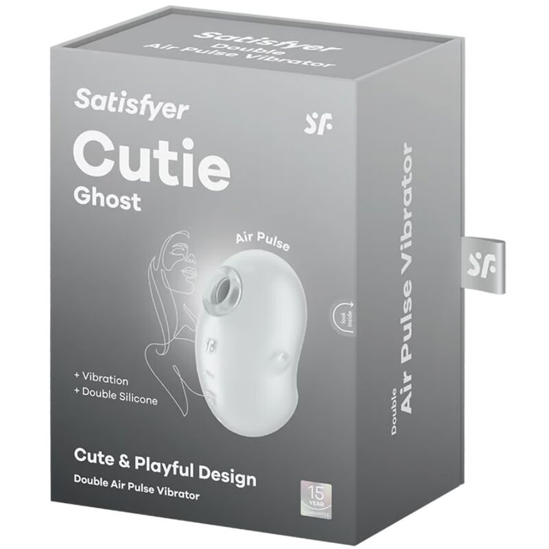 SATISFYER - CUTIE GHOST VIBRATEUR POSER WHITE