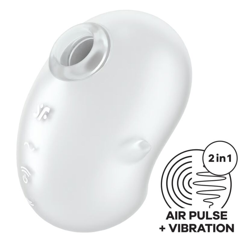 SATISFYER - CUTIE GHOST VIBRATEUR POSER WHITE