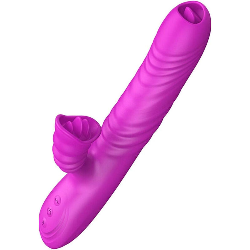 ARMONY - ANGELIA MULTIFUNCTIONAL VIBRATOR DOUBLE TONGUE PURPLE HEAT EFFECT