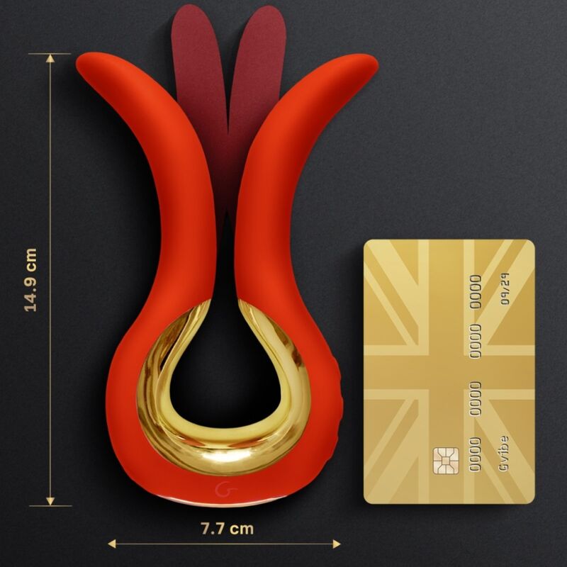 G-VIBE - GVIBE MAXI VIBRADOR CON DOS PUNTAS FLEXIBLES DE CORAL
