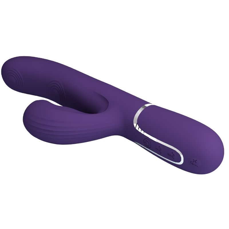 PRETTY LOVE - PERLITA 3-IN-1 MULTIFUNCTION G-SPOT VIBRATOR PURPLE