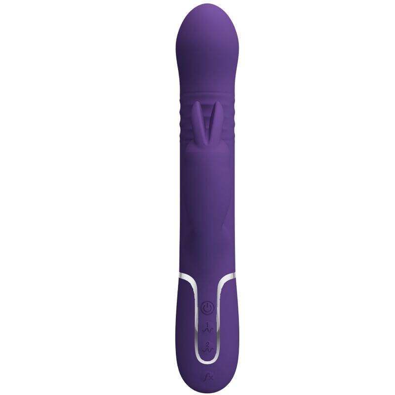 PRETTY LOVE - COALE VIBRADOR CONEJO 4 EN 1 MORADO