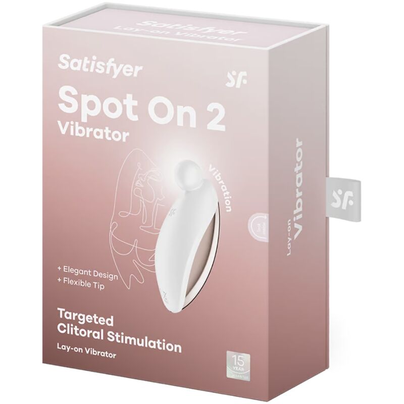 SATISFYER - SPOT ON 2 VIBRATEUR LAY-ON WHITE