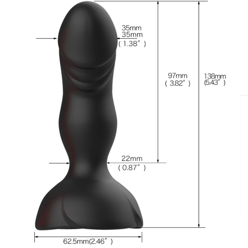 ARMONY - EXTREME A BLOOM VIBRATEUR ROSE ET PLUG ANAL TÉLÉLÉCOMMANDE NOIR