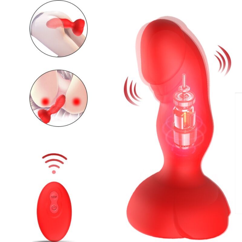 ARMONY - EXTREME A BLOOM VIBRATEUR ROSE ET PLUG ANAL TÉLÉLÉCOMMANDE ROUGE