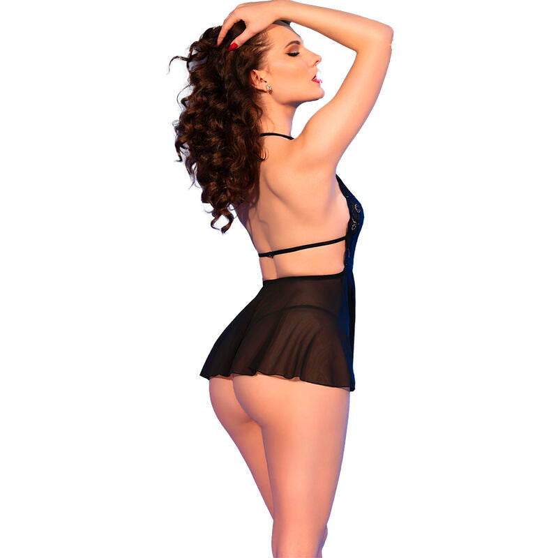 CHILIROSE - CR 4720 BABYDOLL Y TANGA ROJO XL
