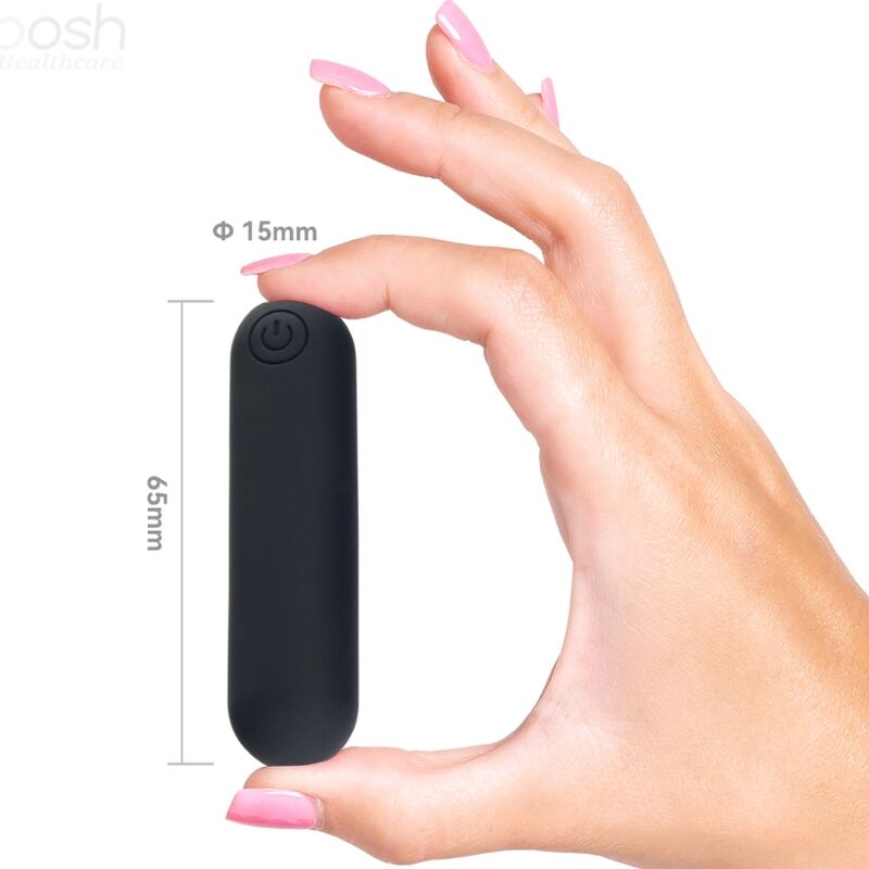 ARMONY - SPLASH JOLINE REMOTE CONTROL SILICONE BULLET VIBRATOR 10 VIBRATIONS 65 X 15 CM BLACK