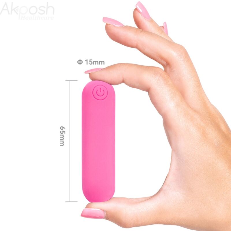 ARMONY - SPLASH JOLINE VIBRATEUR BULLET TÉLÉLÉCOMMANDE EN SILICONE 10 VIBRATIONS 65 X 15 CM ROSE
