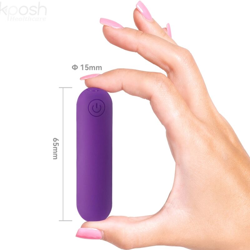 ARMONY - SPLASH JOLINE REMOTE CONTROL SILICONE BULLET VIBRATOR 10 VIBRATIONS 6.5 X 1.5 CM PURPLE