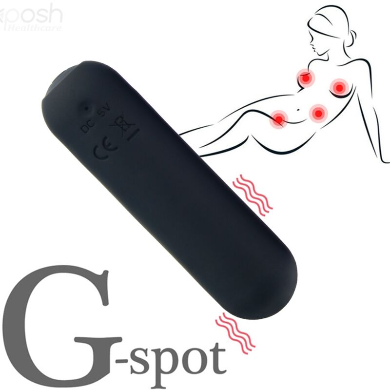 ARMONY - SPLASH JOIE REMOTE CONTROL SILICONE BULLET VIBRATOR 10 VIBRATIONS 75 X 19 CM BLACK