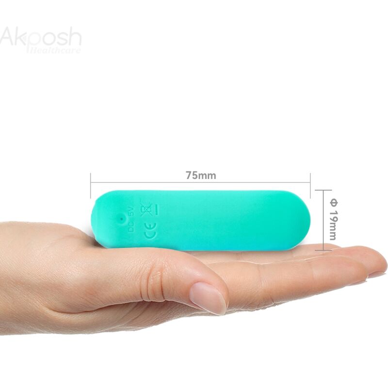 ARMONY - SPLASH JOIE REMOTE CONTROL SILICONE BULLET VIBRATOR 10 VIBRATIONS 75 X 19 CM GREEN