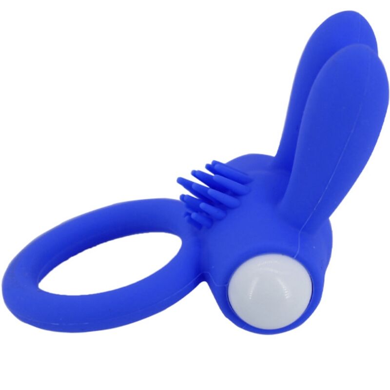 ARMONY - ANILLO VIBRADOR DE SILICONA AZUL MR BUNNY