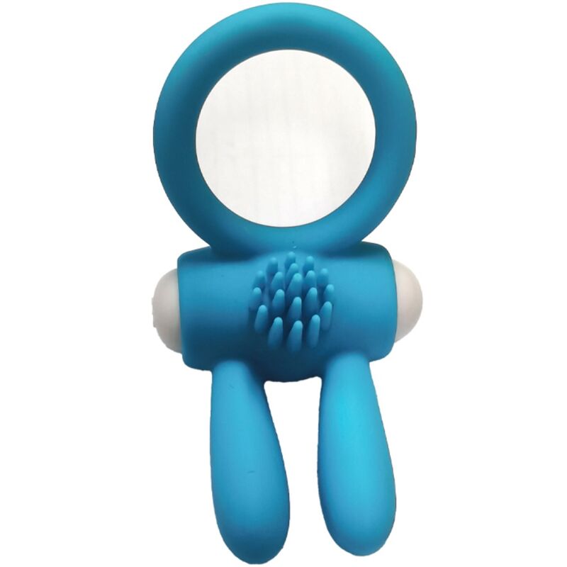 ARMONY - MR BUNNY ANILLO VIBRADOR DE SILICONA NEGRO
