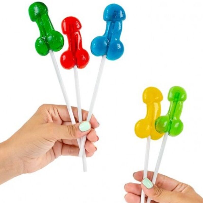 SECRETPLAY - EXPOSITOR SURTIDO DE PIRULETAS DE PENE CON ALCOHOL 40 UNIDADES