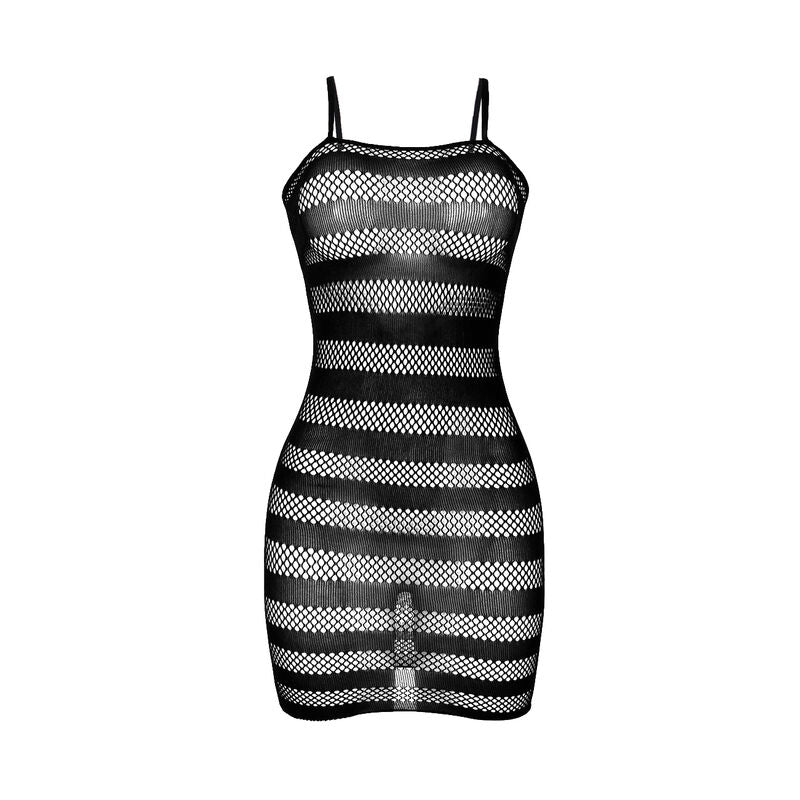 SUBBLIME - 951733 VESTIDO DE MALLA DE RAYAS NEGRAS TALLA ÚNICA