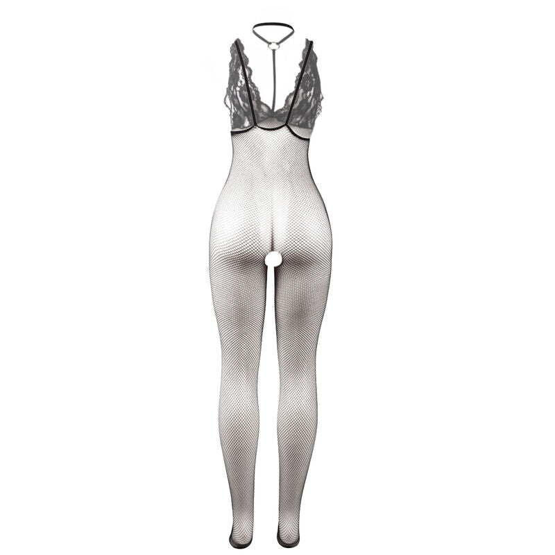 SUBBLIME - 951993 BODYSTOCKING DE MALLA TRANSPARENTE NEGRO SIN PIEL TALLA ÚNICA