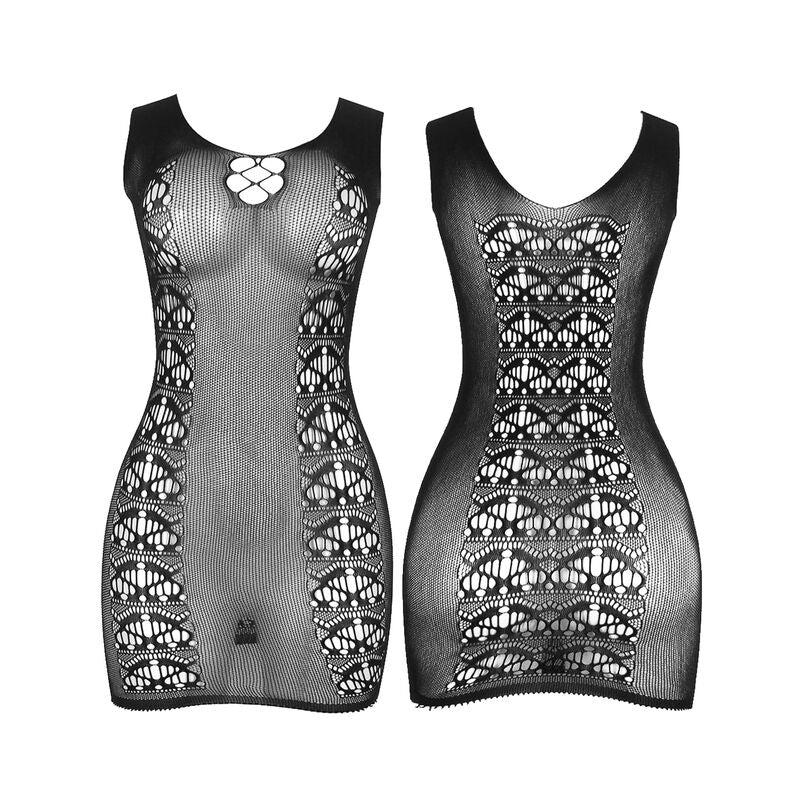 SUBBLIME - 952167 VESTIDO CORTO DE MALLA ELÁSTICA NEGRO TALLA ÚNICA