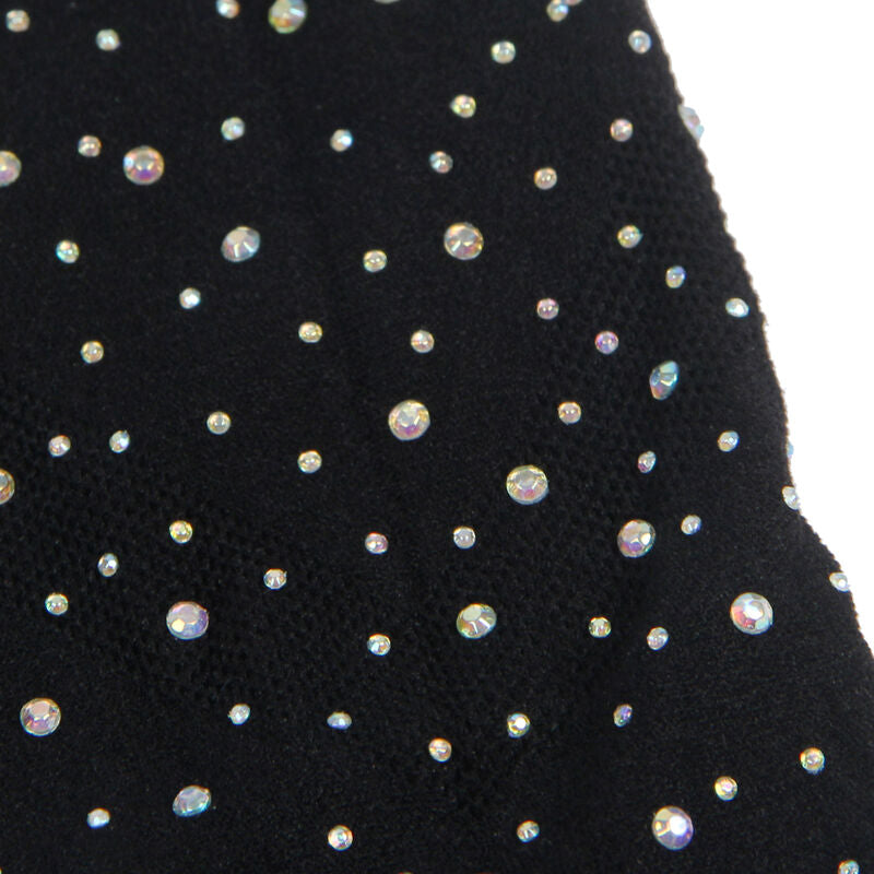 SUBBLIME - 952198 VESTIDO DE RED NEGRO CON DIAMANTES BRILLANTES TALLA ÚNICA