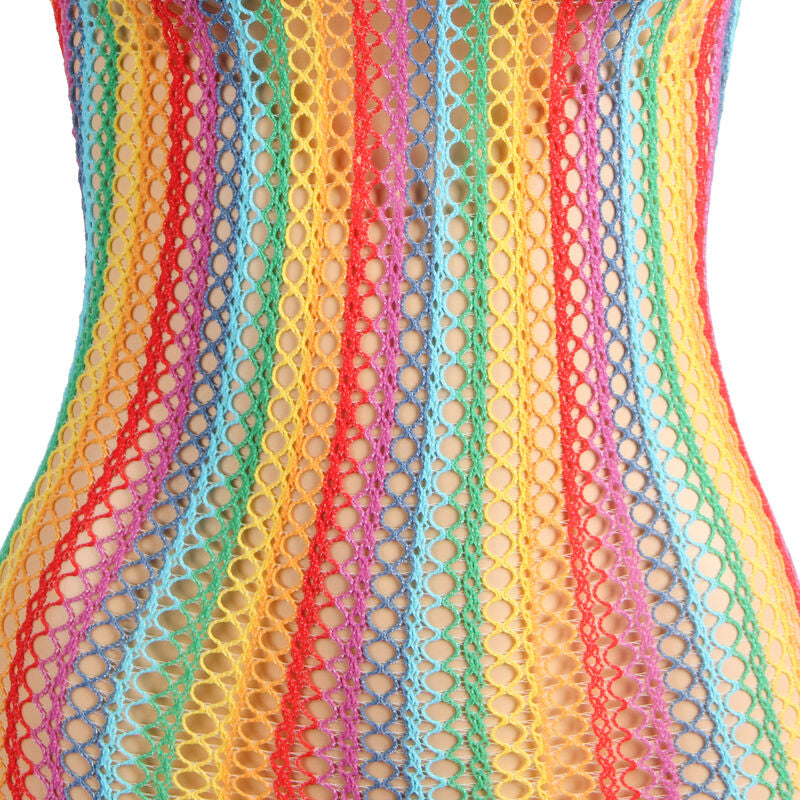 SUBBLIME - 952341 VESTIDO DE MALLA ARCOÍRIS TALLA ÚNICA