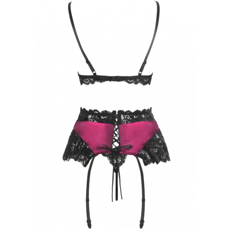 MODA LIVCO CORSETTI - NAHIR LC 20214 SUJETADOR + BRAGA + LIGUERO L/XL