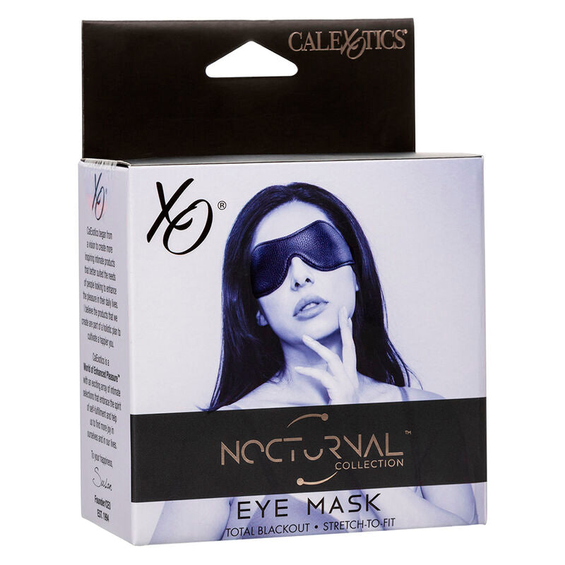 CALEXOTICS - ANTIFAZ NOCTURNO DE CUERO DE PVC NEGRO