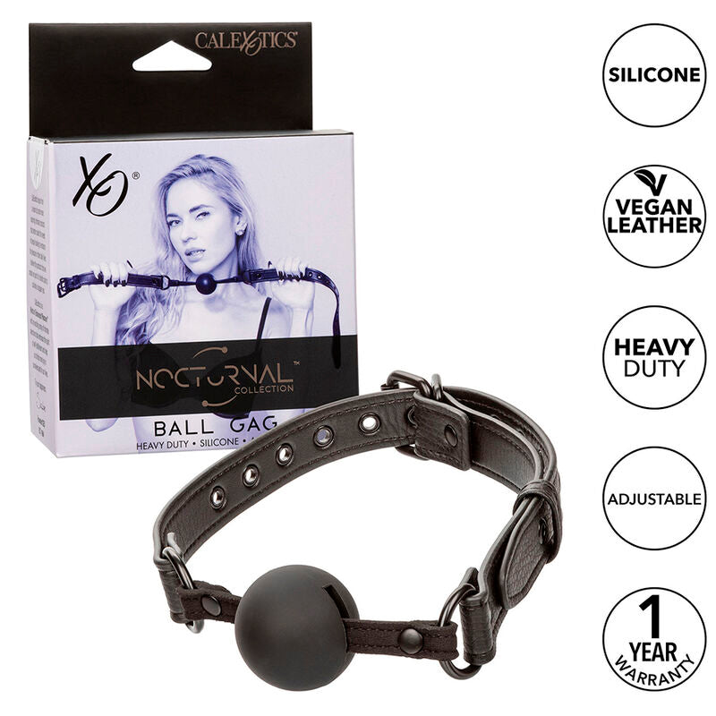 CALEXOTICS - NOCTURNAL BÂILLON À BOULE IN SILICONE NOIR