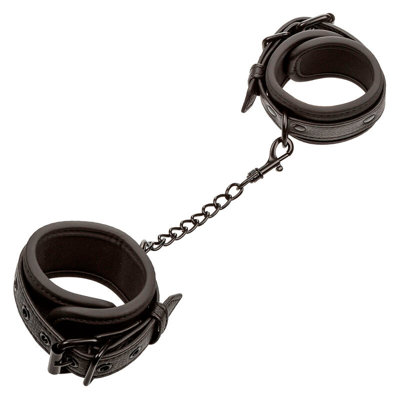 CALEXOTICS - NOCTURNAL POIGNETS IN CUIR RÉGLABLES NOIRS