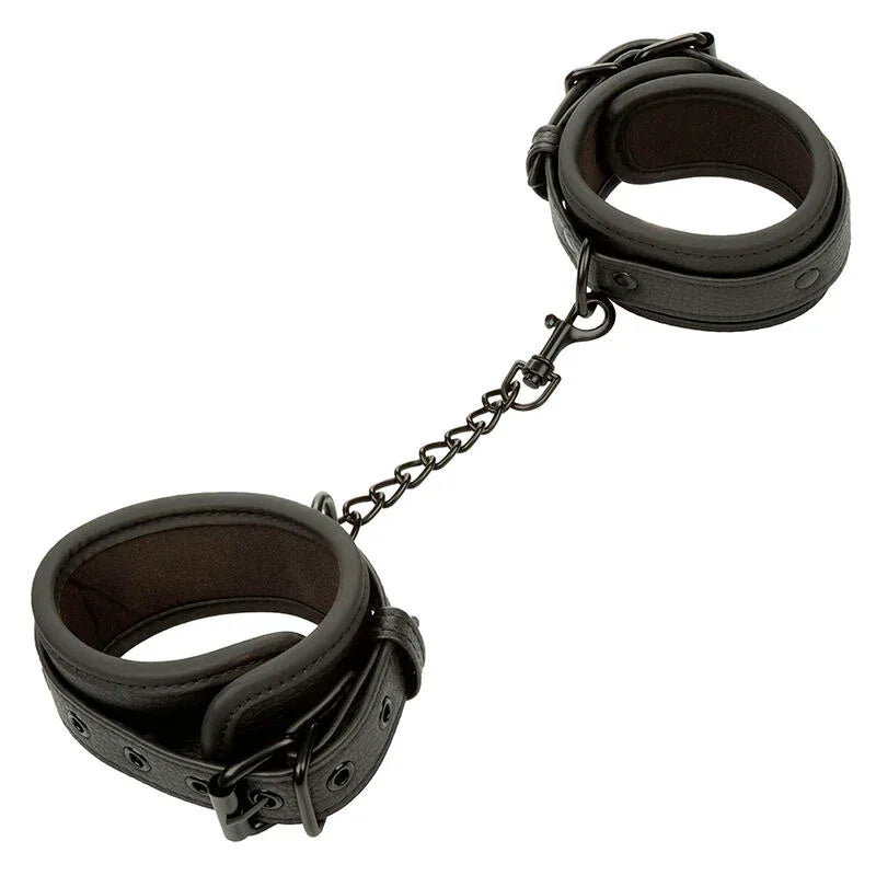 Calexotics – Nocturnal Chevilles Réglables en Cuir Noir
