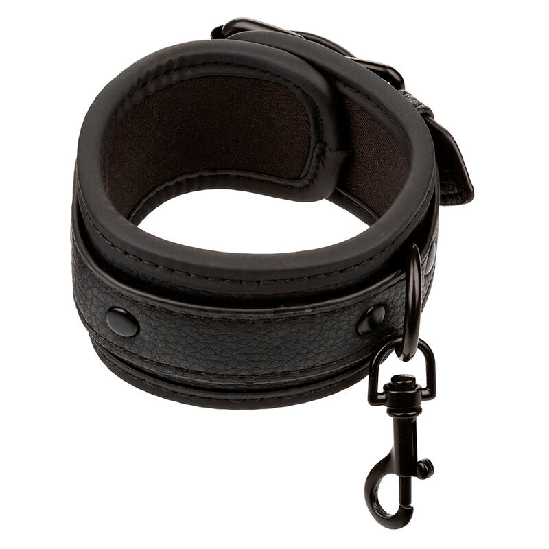 CALEXOTICS - NOCTURNAL RÉGLABLE CHEVILLES IN CUIR NOIR