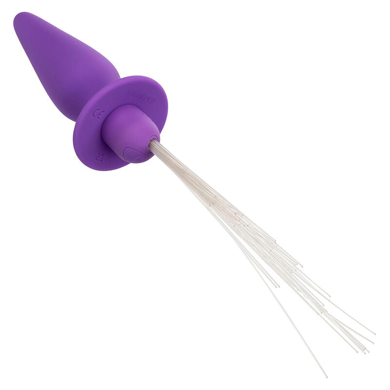 CALEXOTICS - PLUG ANAL ILUMINADO LUCES DEL SUR 10 VIBRACIONES SILICONA MORADA