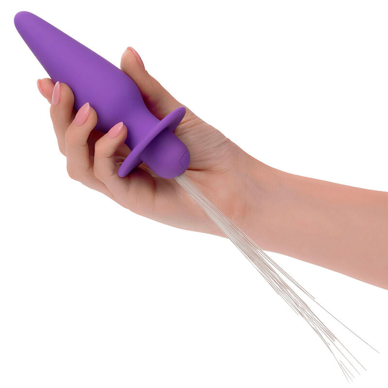 CALEXOTICS - PLUG ANAL ILUMINADO LUCES DEL SUR 10 VIBRACIONES SILICONA MORADA