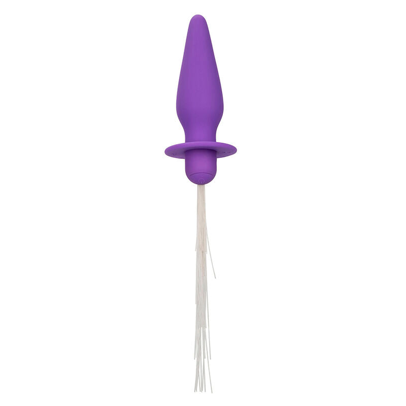 CALEXOTICS - PLUG ANAL ILUMINADO LUCES DEL SUR 10 VIBRACIONES SILICONA MORADA
