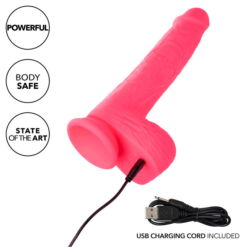 CALEXOTICS - VIBRADOR REALISTA STUDS 10 VIBRACIONES ROSA