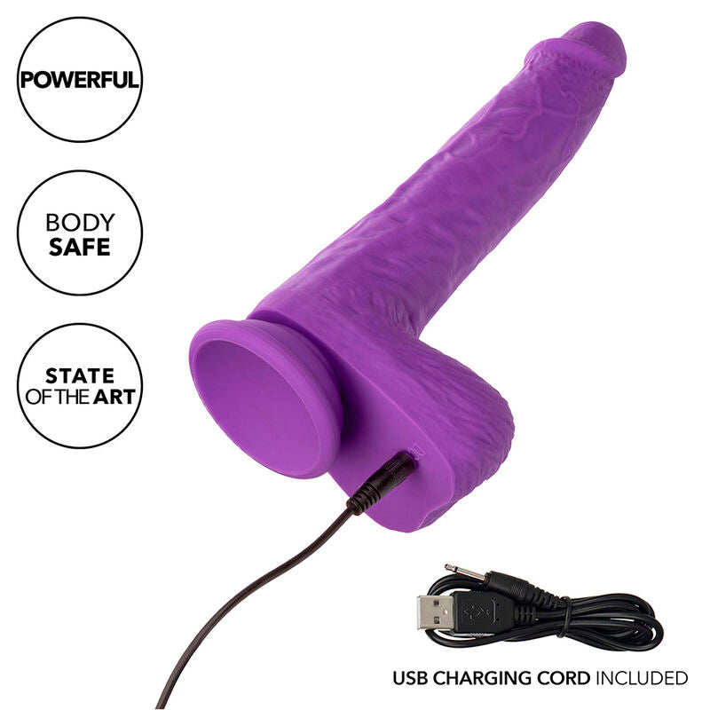 CALEXOTICS - STUDS VIBRADOR RECARGABLE Y GIRATORIO 10 VIBRACIONES MORADO