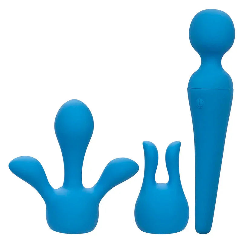 Calexotics – Couture Kit Vibrateur Wand 10 Vibrations Bleu