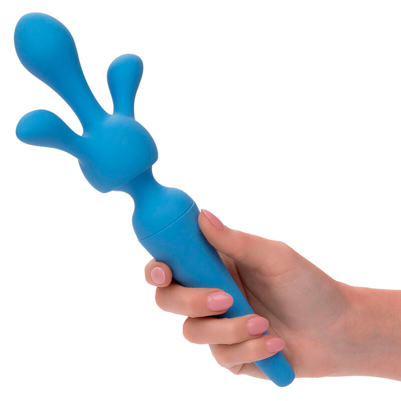 CALEXOTICS - COUTURE KIT VIBRATEUR WAND 10 VIBRATIONS BLUE