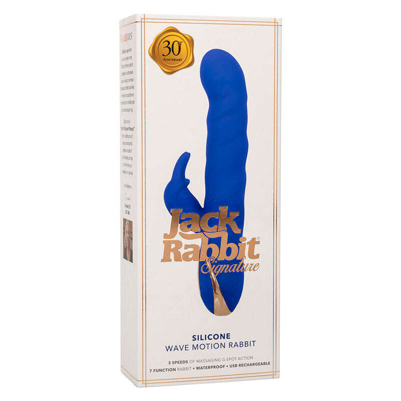 CALEXOTICS - JACK RABBIT VIBRATEUR WAVE MOTION BLUE