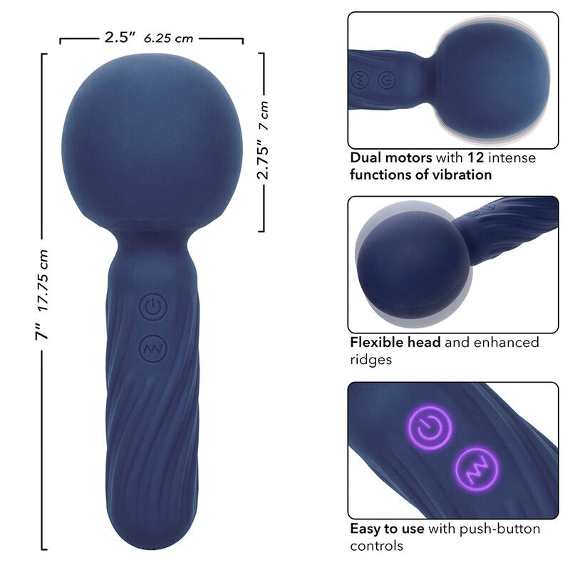 CALEXOTICS - CHARISMA SEDUCTION MASSEUR 12 FONCTIONS 17.75 CM X 6.25 CM VIOLET