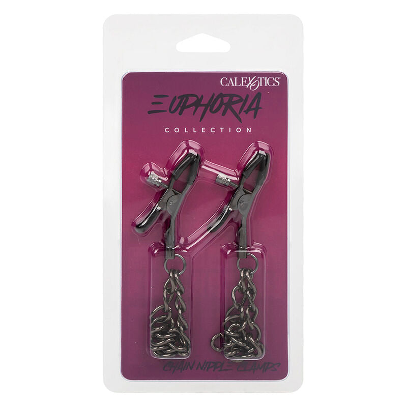 CALEXOTICS - EUPHORIA PINZAS PARA PEZONES CADENA 14,5 CM