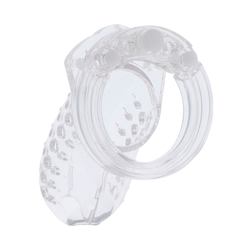 HIDDEN DESIRE - EXTREME ADJUSTABLE TRANSPARENT ACRYLIC CHASTITY CAGE