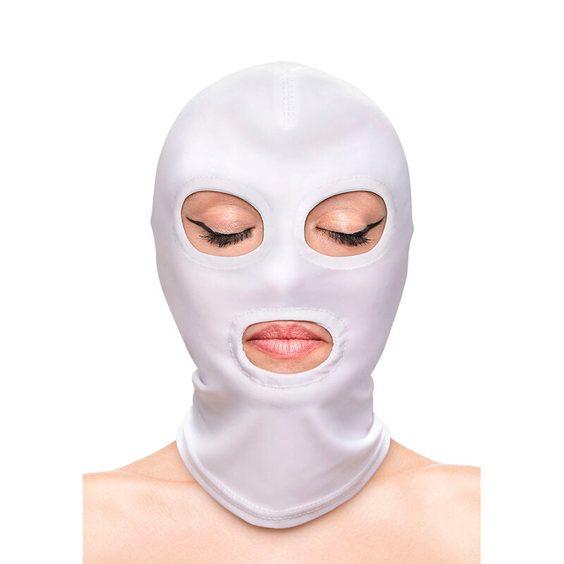 NOVEDADES NS - FETICHE Y MODA CUBIERTA DE NYLON BLANCA PARA OJOS Y BOCA