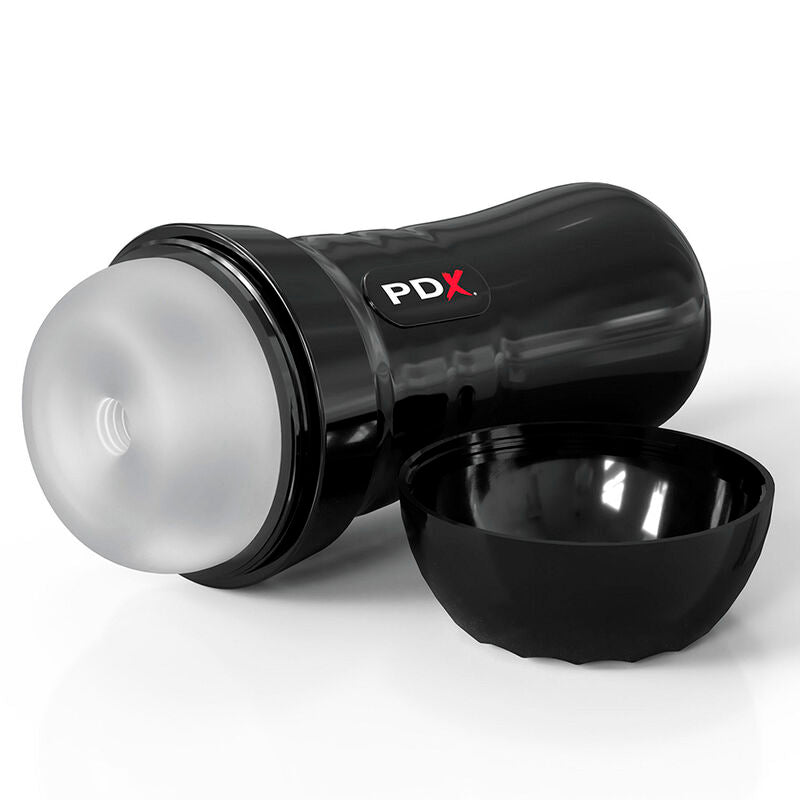 PDX EXTREME - SLIDE & GLIDE TRANSPARENT SELF-LUBRICATING MASTURBATOR