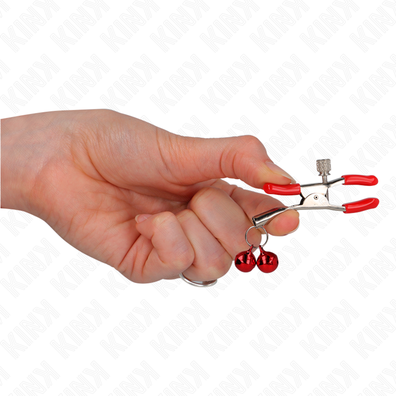 KINK - ABRAZADERA DE METON DOBLE CAMPANA ROJA 6 CM