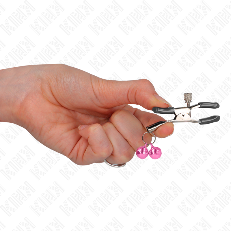 KINK - ABRAZADERA DE METON DOBLE CAMPANA ROSA 6 CM