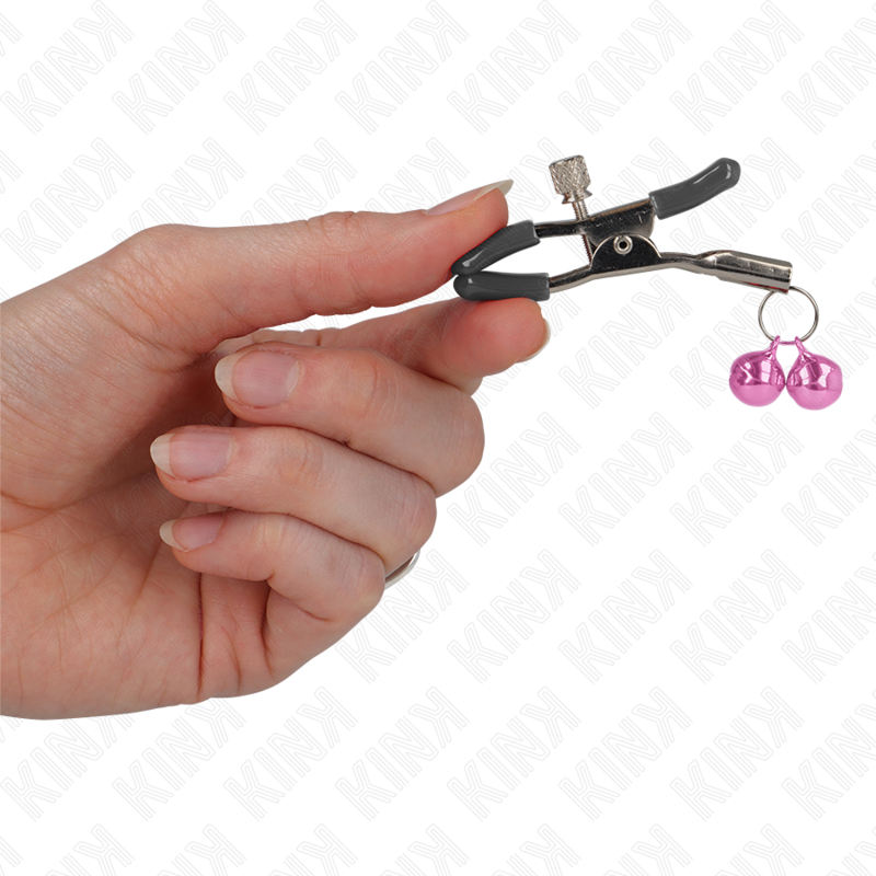 KINK - ABRAZADERA DE METON DOBLE CAMPANA ROSA 6 CM