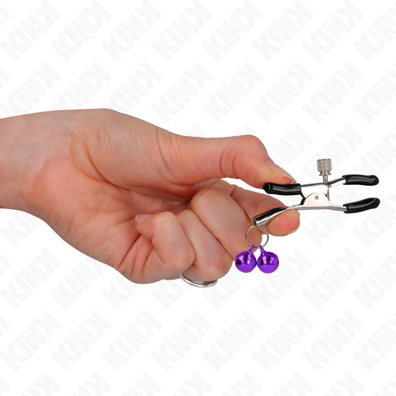 KINK - ABRAZADERA DOBLE CAMPANA METON MORADA 6 CM