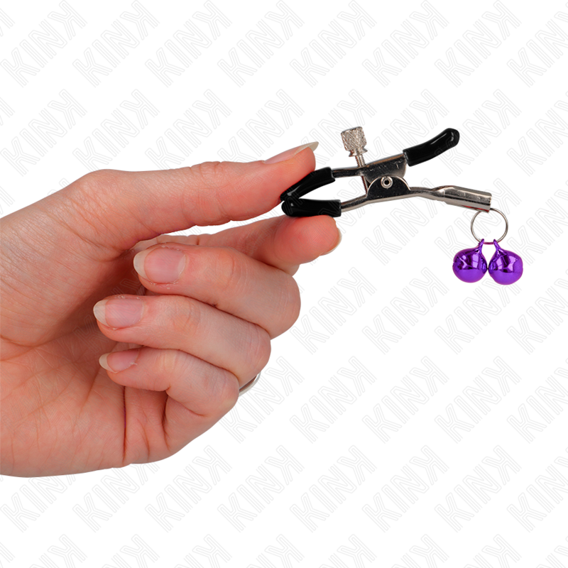 KINK - ABRAZADERA DOBLE CAMPANA METON MORADA 6 CM