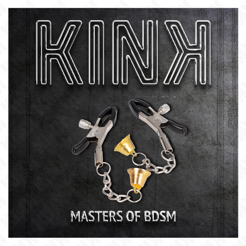 KINK - PINZAS DE TELEMONÍA CON COLGANTE DE CAMPANA DORADA 6 CM